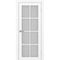 Межкомнатная дверь экошпон Турин 541.2222 белый снежный остеклённая
