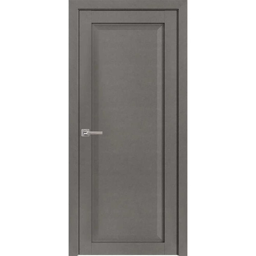 Межкомнатная дверь экошпон 82001 лофт тёмный глухая