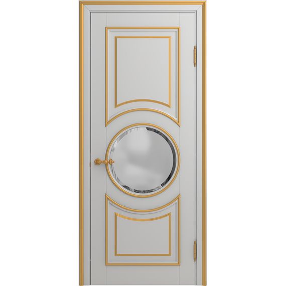 Межкомнатная дверь массив бука Viporte Лацио Амбиенте аворио патина золото остекление 4