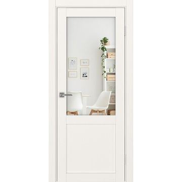 Межкомнатная дверь Турин 502.21 бежевый с зеркалом