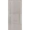 Фото межкомнатной двери экошпон HGX-14 латте глянец с алюминиевой кромкой с 4-х сторон