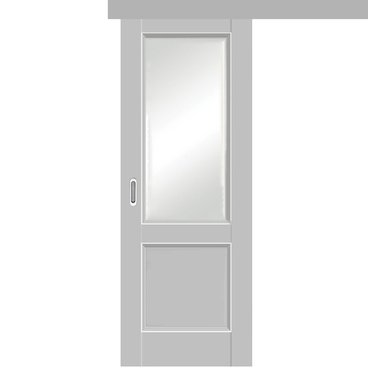 Раздвижная одностворчатая дверь Кобальт 33 манхэттен остеклённая