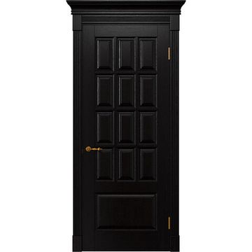 Межкомнатная дверь массив дуба Alvero Анна венге глухая