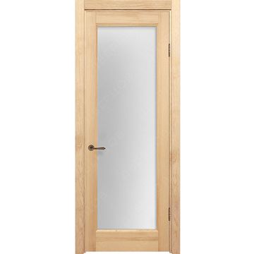 Межкомнатная дверь массив сосны Дверцов Кастро ПО под покраску остеклённая