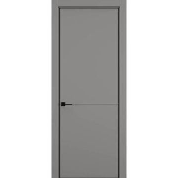 Межкомнатная дверь керамик MN 2 серый глухая