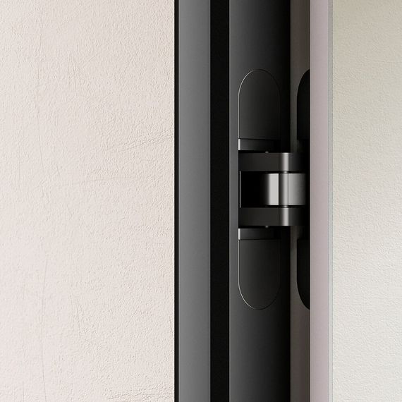 Комплект скрытой двери эконом AL кромка с коробом, петлями и замком