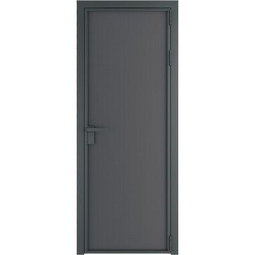 Алюминиевая межкомнатная дверь 1AP серая ночь графит элегант