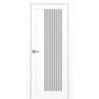 Межкомнатная дверь экошпон Турин 544.12 белый снежный остеклённая