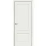 Фото межкомнатной двери эмалит Прима-12 white matt глухая