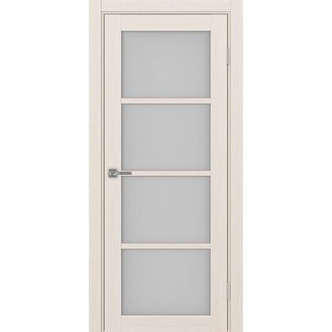 Межкомнатная дверь экошпон Турин 540.2222 ясень перламутровый остеклённая
