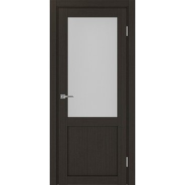Межкомнатная дверь экошпон Турин 502.21 венге остеклённая