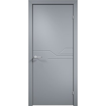 Межкомнатная дверь эмаль Дверцов Тиволи 4 RAL 7047 глухая