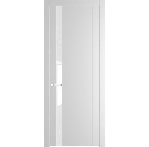 Межкомнатная дверь 1.2P крем вайт остеклённая