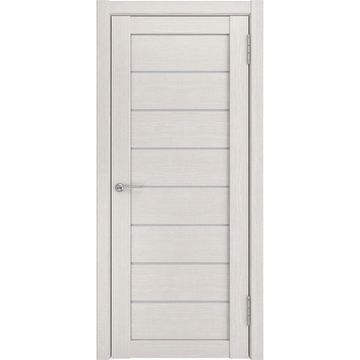 Межкомнатная дверь экошпон Legend ЛУ-7 белёный дуб стекло белый триплекс