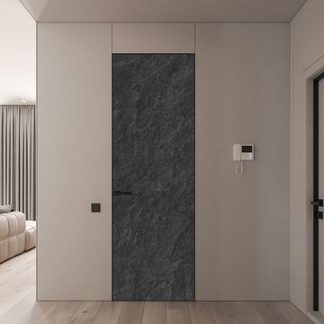 Скрытая алюминиевая дверь с покрытием Egger F235 ST10 сланец скиваро
