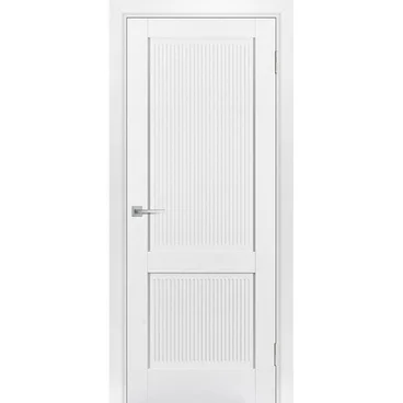 Межкомнатная дверь эмалит PSE-28 белоснежная глухая