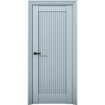 Межкомнатная дверь Никель 1 Deep Blue глухая
