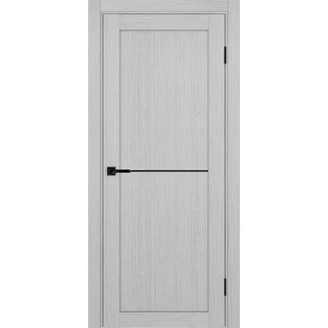 Межкомнатная дверь экошпон Турин 502АПП.11 серый дуб с молдингом