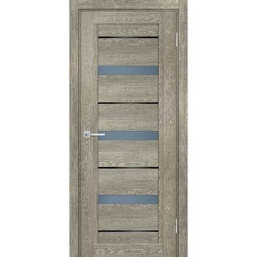 Межкомнатная дверь экошпон Мариам Техно-803 гриджио стекло сатинат графит