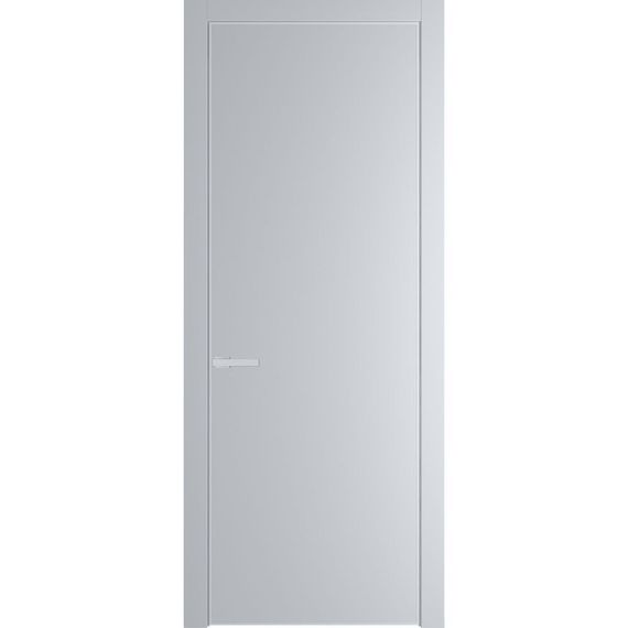 Межкомнатная дверь эмаль Profil Doors 1PA лайт грей глухая профиль белый матовый