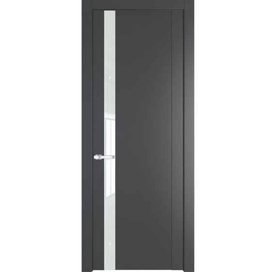 Межкомнатная дверь 1.2P графит остеклённая