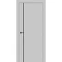 Межкомнатная дверь Porta ПТА-50.11B серая Shellac Grey чёрный лампас с молдингом