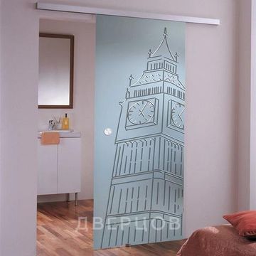 Стеклянная раздвижная дверь Тауэр