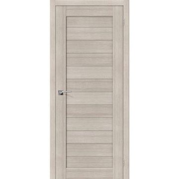 Межкомнатная дверь экошпон Bravo Порта-21 cappuccino veralinga глухая