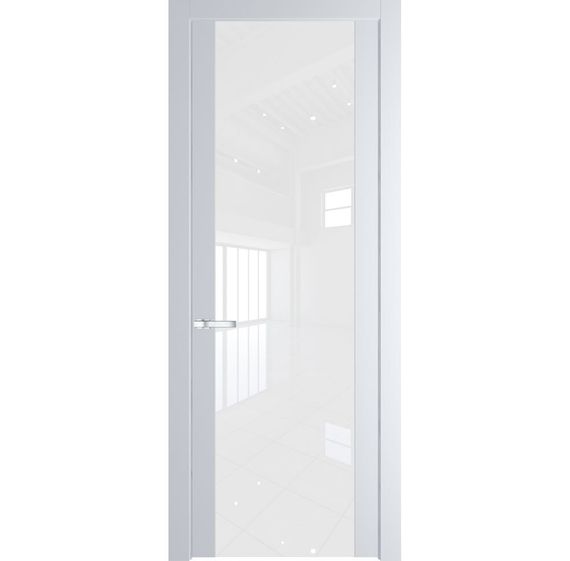 Межкомнатная дверь 1.7P вайт остеклённая