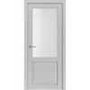 Межкомнатная дверь экошпон 82002 лофт светлый остеклённая