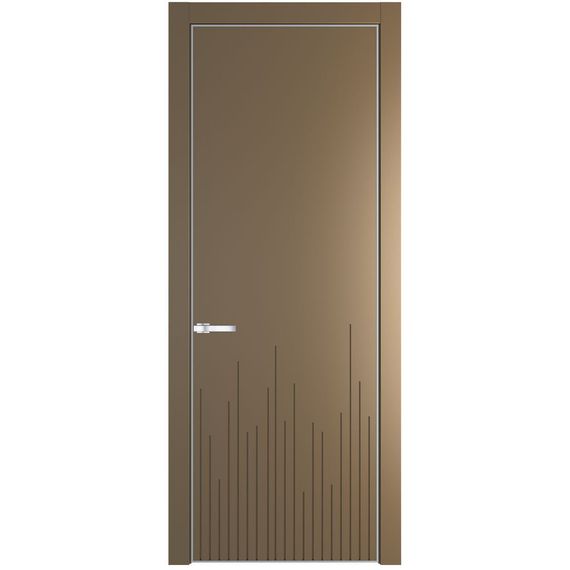 Межкомнатная дверь эмаль Profil Doors 7PA перламутр золото глухая
