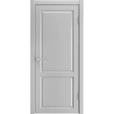 Межкомнатная дверь экошпон Emalit 2 светло-серый глухая