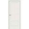 Фото межкомнатной двери эмалит Прима-13.0.1 white matt остеклённая