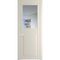 Межкомнатная дверь 1.6.2PD кремовая магнолия остеклённая