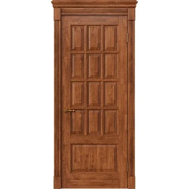 Межкомнатная дверь массив дуба Alvero Анна орех глухая