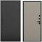 Входная дверь Смарт чёрный силк панель шторм варм грей