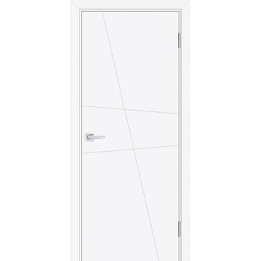Межкомнатная дверь эмаль Текона Смальта-Лайн 02 белая RAL 9003 глухая