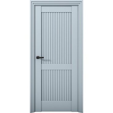 Межкомнатная дверь Никель 2 Deep Blue глухая