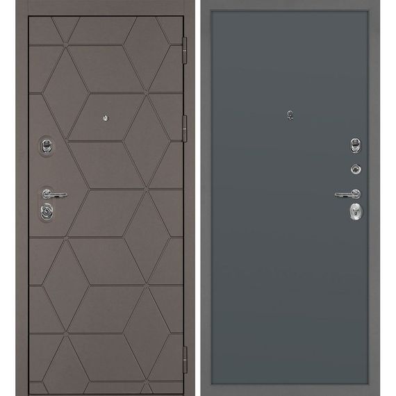 Входная дверь Тетра-181 панель гладкая графит