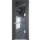 Межкомнатная дверь 1.7P графит остеклённая