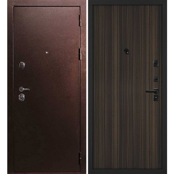 Входная дверь С-3 антик медь панель гладкая эвкалипт африканский
