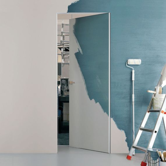 Комплект скрытой двери эконом кромка ABS с коробом, петлями и замком