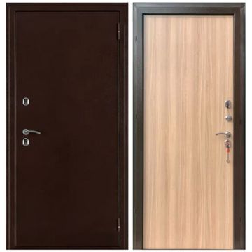 Входная уличная дверь Термо 3 антик медь ПВХ меламин дуб ардеш