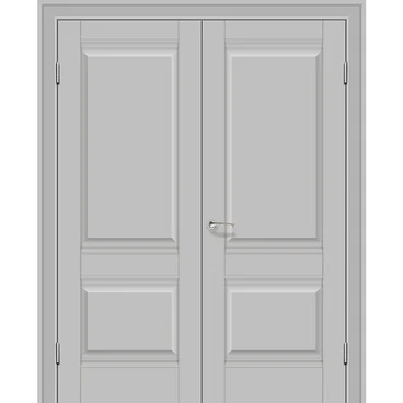 Двустворчатая распашная дверь Кобальт 11.1 манхэттен глухая