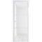 Алюминиевая межкомнатная дверь 3AХ вайт остеклённая