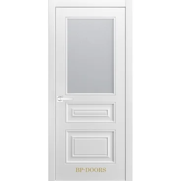 Межкомнатная дверь эмаль Версаль-2Ф белоснежная со стеклом