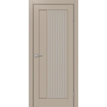 Межкомнатная дверь экошпон Турин 544.12 мокко остеклённая