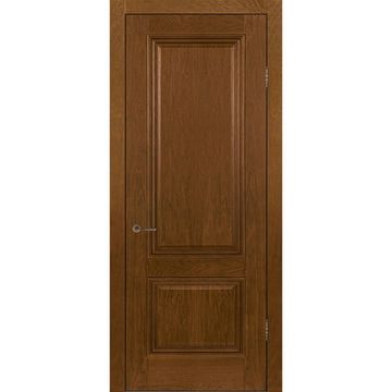 Межкомнатная дверь шпон Прага ШП медовый дуб глухая