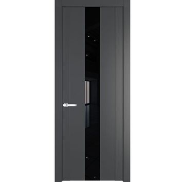 Межкомнатная дверь 1.9P графит остеклённая