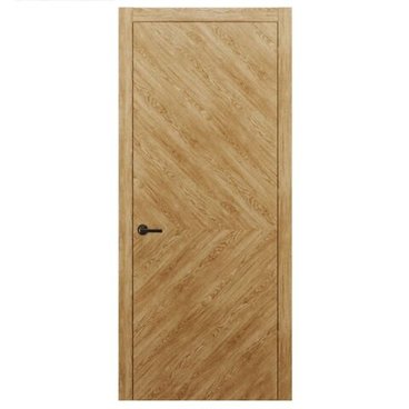 Межкомнатная дверь массив дуба Alvero Флэт-VIII дуб натуральный глухая